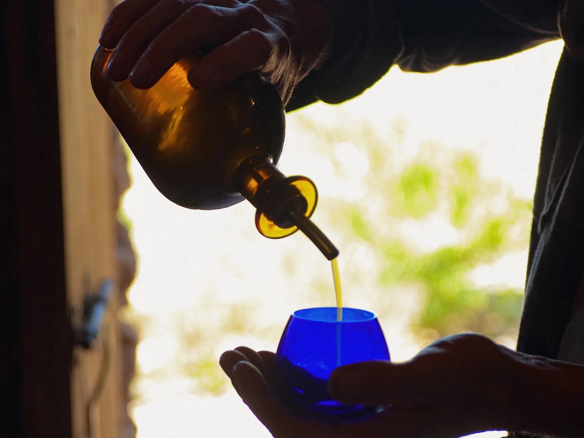 Olive oil tasting at a family-run estate in the Serra de Tramuntana, Mallorca