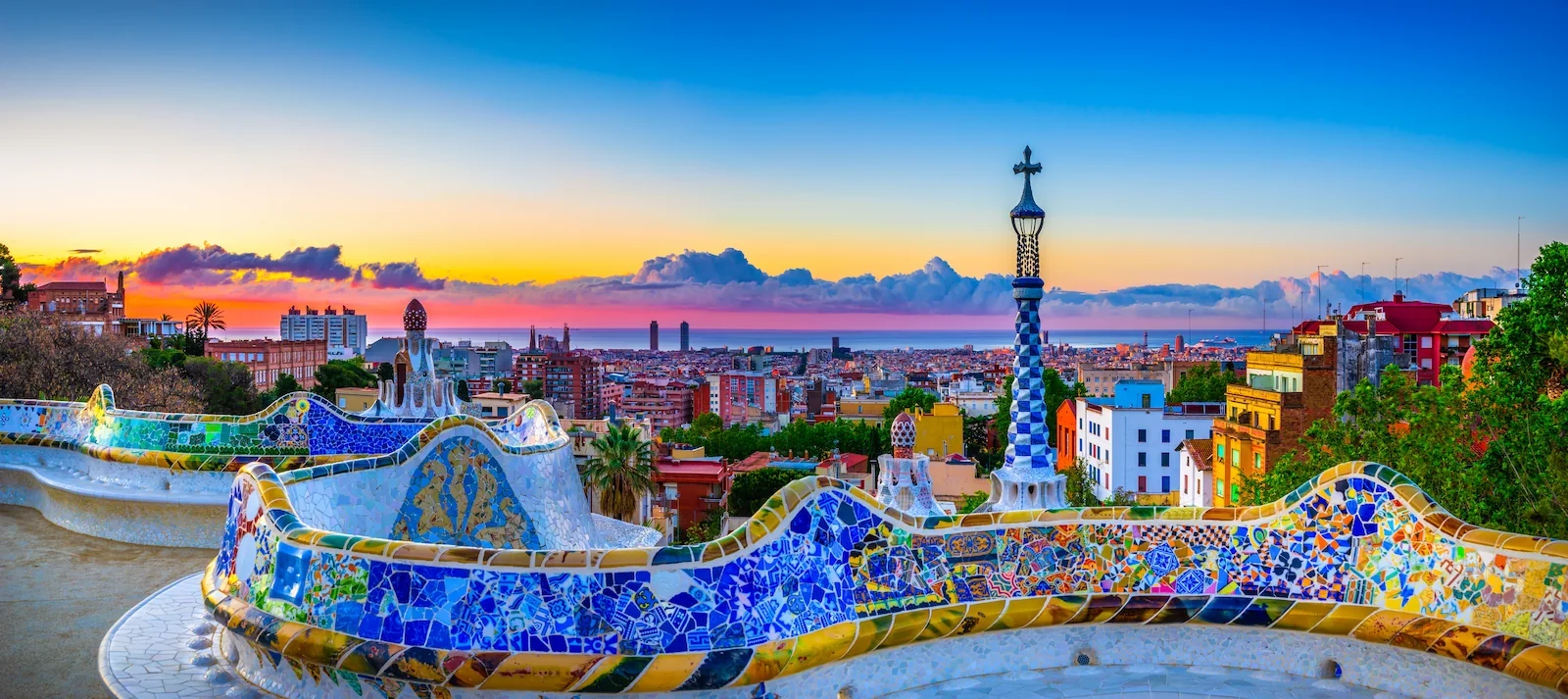 Park Guell terrace, Barcelona