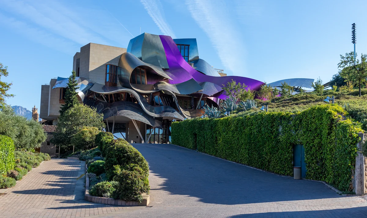 Marqu&eacute;s de Riscal, the Frank Gehry-designed building in Rioja Alavesa