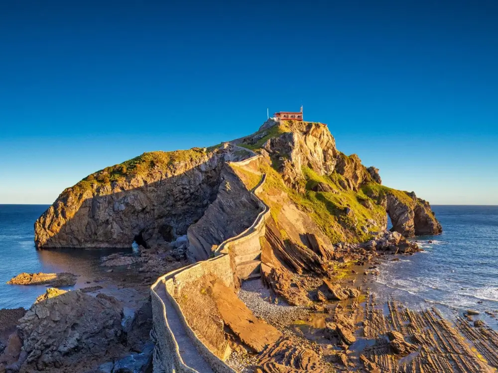 San Juan de Gaztelugatxe islet chapel on the Basque coast