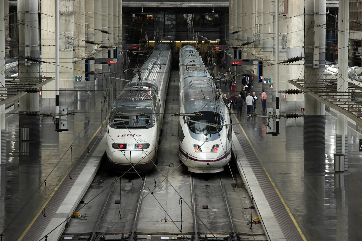 Renfe trains at Madrid Atocha station