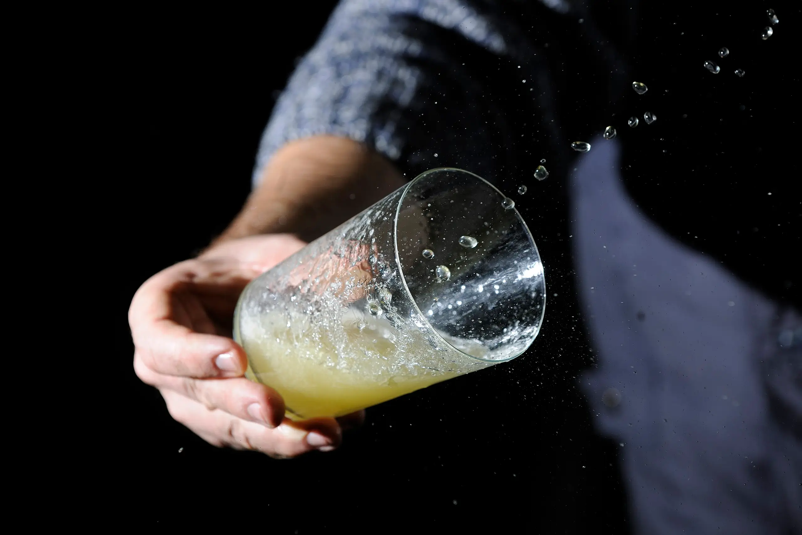 Basque cider poured from the barrel, a txotx season tradition